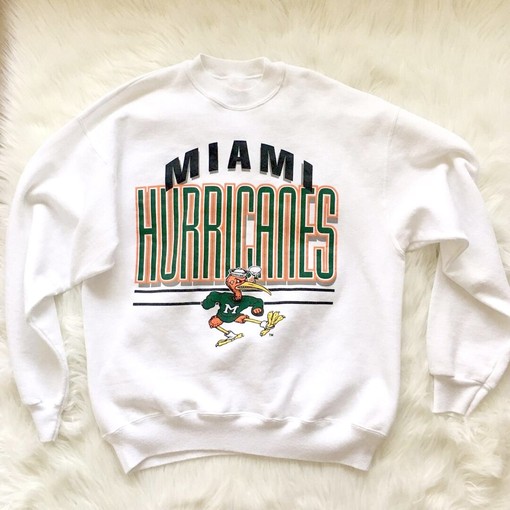 Miami Hurricanes Logo Sweatshirt and University of Miami Shirt - NCAA Shirts for Men and Women