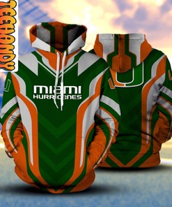 Miami Hurricanes Premium 3D All Over Print Hoodie - Bold Design