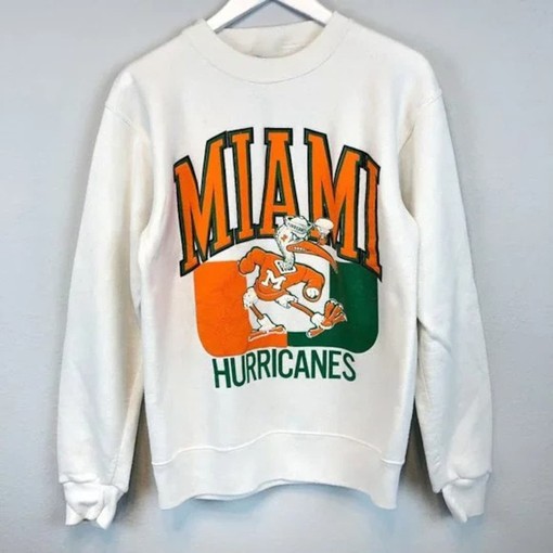 Miami Hurricanes Sweatshirt and University of Miami Hoodie - NCAA Shirts for Men and Women