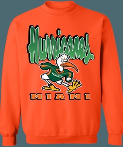 Miami Hurricanes Vintage NCAA Sweatshirt Hoodie Shirt - NCAA Shirts for Women