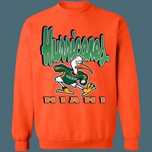 Miami Hurricanes Vintage NCAA Sweatshirt Hoodie Shirt - NCAA Shirts for Women