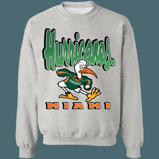 Miami Hurricanes Vintage NCAA Sweatshirt Hoodie Shirt - NCAA Shirts for Women - Image 3