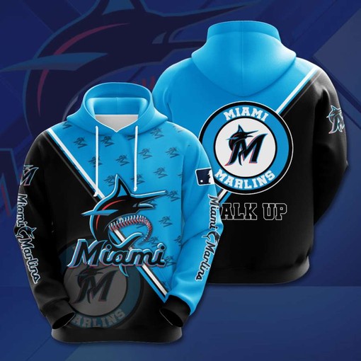 Miami Marlins 3D Hoodie with Unique Graphic Design