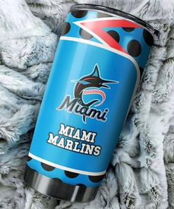 Miami Marlins MLB Tumbler - Fanatics-inspired Tumbler for Baseball Fans with Custom MLB Logo