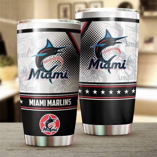Miami Marlins MLB Tumbler with Awesome Design - Perfect for all Baseball Fans with MLB Logo - Image 2