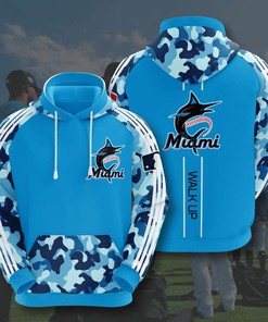 Miami Marlins Sport Hoodie with Custom All Over Print