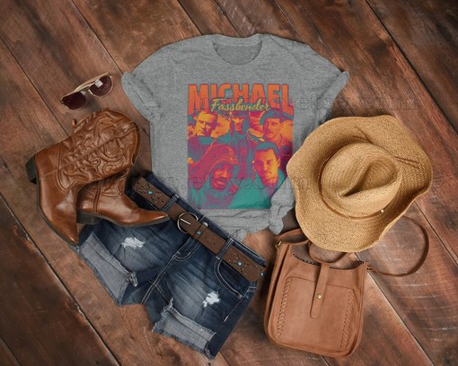 Michael Fassbender Retro Sweater - Vintage Movie Shirts for Men - Minimalist Design - Image 3
