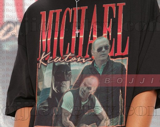 Michael Keaton Classic Tee - Batman and Beetlejuice Vintage Shirt - Movie Fans Gifts for Men - Image 2