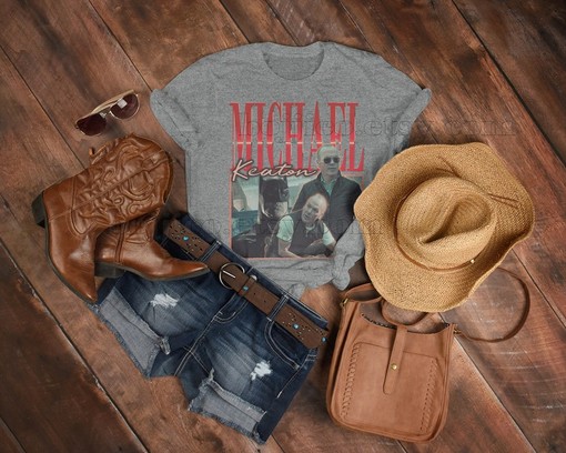 Michael Keaton Classic Tee - Batman and Beetlejuice Vintage Shirt - Movie Fans Gifts for Men - Image 3