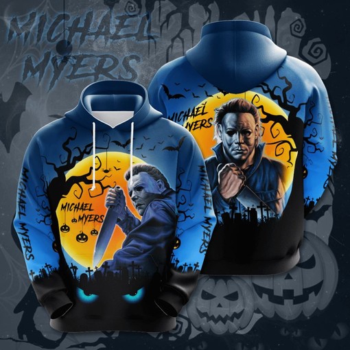 Michael Myers Horror Movie Hoodie with 3D Print