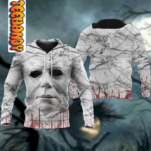 Michael Myers Killer Hoodie with 3D Graphic Design