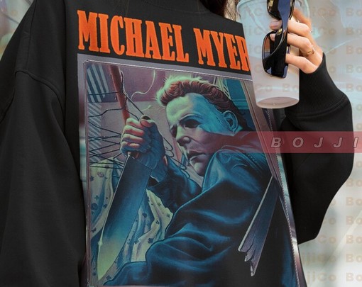 Michael Myers Retro Horror Sweatshirt - Halloween Vintage Sweater - Image 4