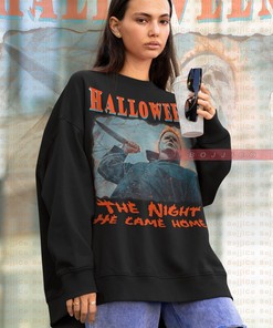 Michael Myers The Night He Came Home Sweatshirt - Retro Horror Movie Sweater