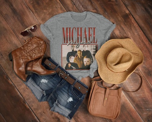 Michael Myers and Jason Voorhees Horror Shirt - Homage Tshirt with Friday the 13th and Stranger Things Themes - Image 3