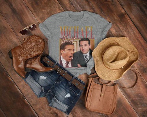 Michael Scott Prison Mike Vintage Shirt, US Office TV Show Retro 90's Funny Homage Shirt, Michael Scott Fan Shirt - Image 3