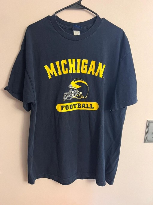 Michigan Football Graphic Hoodie Sweatshirt Crewneck Sweatshirt for NCAA Sports Lovers