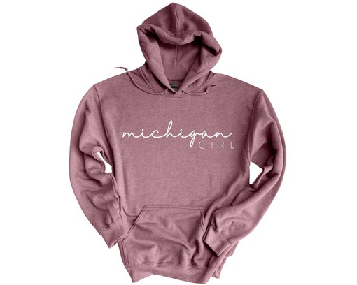 Michigan Girl Hoodie and Other Great Gifts for Fans of The Great Lakes State, Michigan Hoodie with Sport Shirts Unisex - Image 3