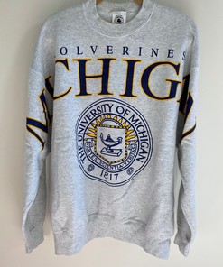 Michigan Spellout Crewneck Sweatshirt - The Ultimate Michigan Wolverines NCAA Apparel