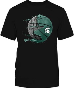 Michigan State Basketball Ripped Off Shirt Hoodie