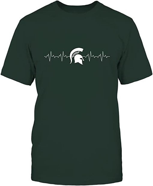 Michigan State College Team Logo Graphic Shirt for Spartan Fans