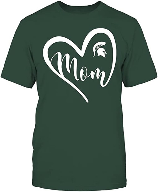 Michigan State Heart Mom Design Shirt for Spartan Fans - Image 2