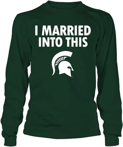 Michigan State Married Into This Navy Blue Shirt for Spartan Fans - Image 3