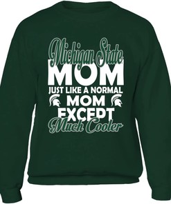 Michigan State Mom Design Hoodie for Spartan Fans