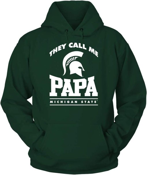 Michigan State Papa Design Hoodie for Spartan Fans - Image 2