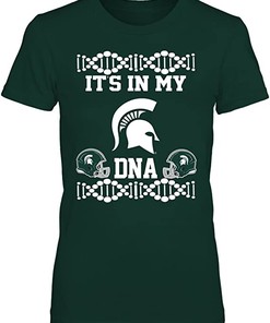Michigan State Spartan DNA Design Shirt for Spartan Fans