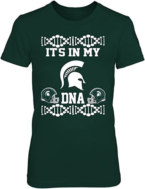 Michigan State Spartan DNA Design Shirt for Spartan Fans