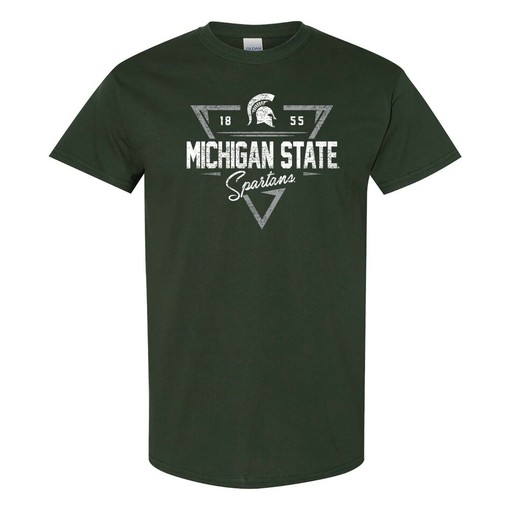 Michigan State Spartans Faded Retro Basketball Vintage NCAA Shirt