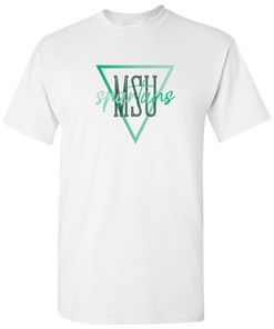 Michigan State Spartans Initial Arch American University T-Shirt, Michigan State University Sweatshirt