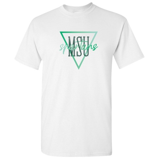 Michigan State Spartans Initial Arch American University T-Shirt, Michigan State University Sweatshirt