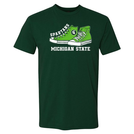 Michigan State Spartans Shadow Stretch Block State University Shirt, NCAA Shirts Women