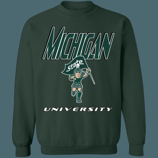 Michigan State Spartans Vintage NCAA Sweatshirt and Hoodie - College Shirts and NCAA Shirts for Men and Women - Image 2