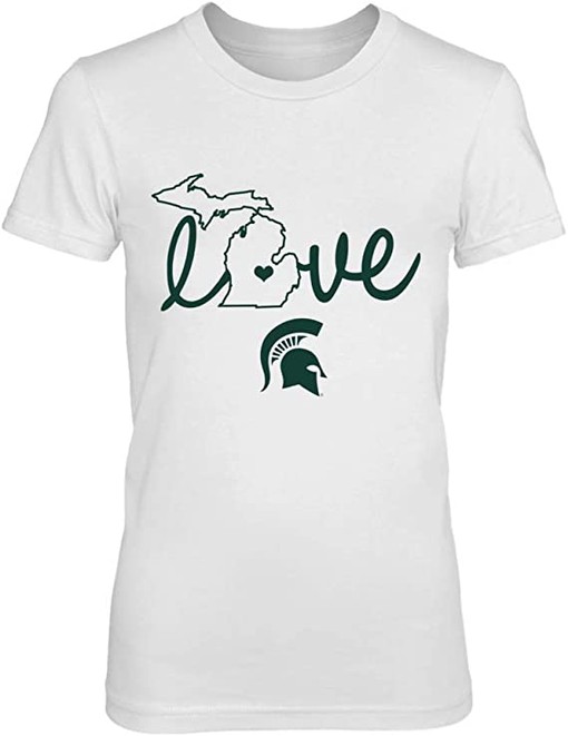 Michigan State State Love Design Shirt for Spartan Fans