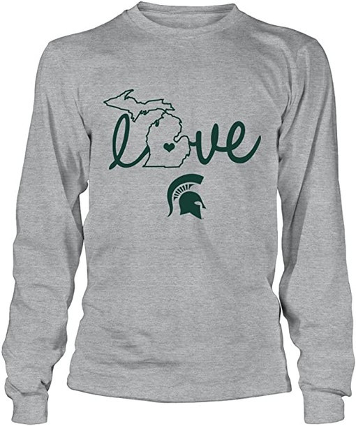 Michigan State State Love Design Shirt for Spartan Fans - Image 2