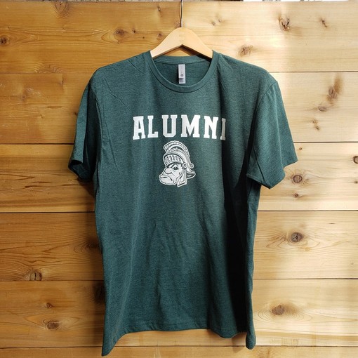 Michigan State University MSU Alumni Short Sleeve Shirt with Gruff Sparty Logo, NCAA Shirts for Men - Image 3