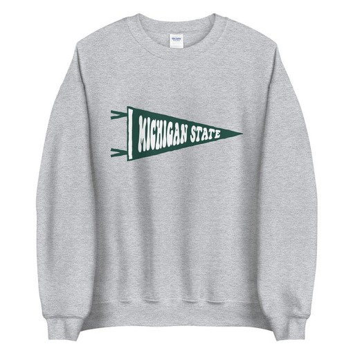 Michigan State University Pennant Sweatshirt - Show Your Spartan Pride!