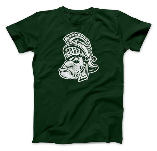 Michigan State University Spartans Gruff Sparty Retro Shirt - Vintage Michigan State Apparel