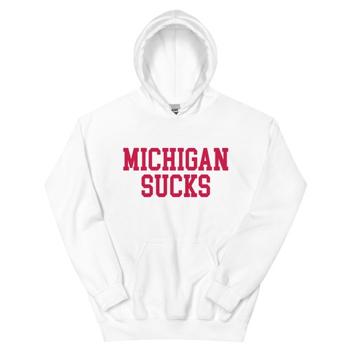 Michigan Sucks Ohio State Rivalry Hoodie Sweatshirt Shirt with NCAA Shirt Print