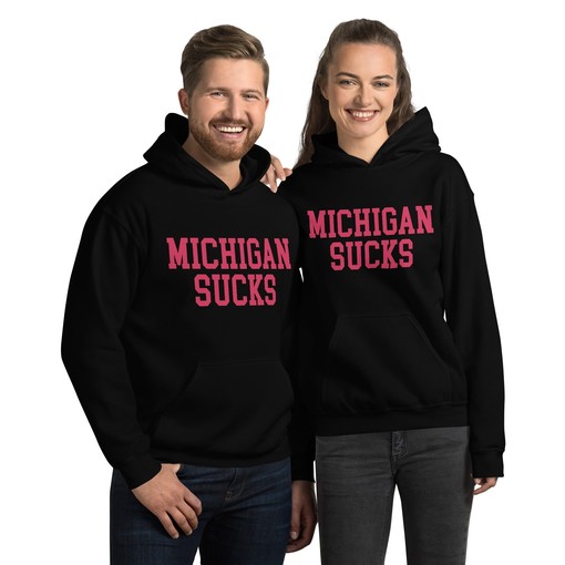 Michigan Sucks Ohio State Rivalry Hoodie Sweatshirt Shirt with NCAA Shirt Print - Image 2