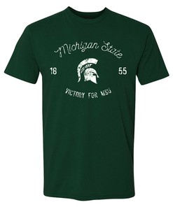 Michigan Wolverines Arch Logo Football Crewneck Shirt for College Sports Fans