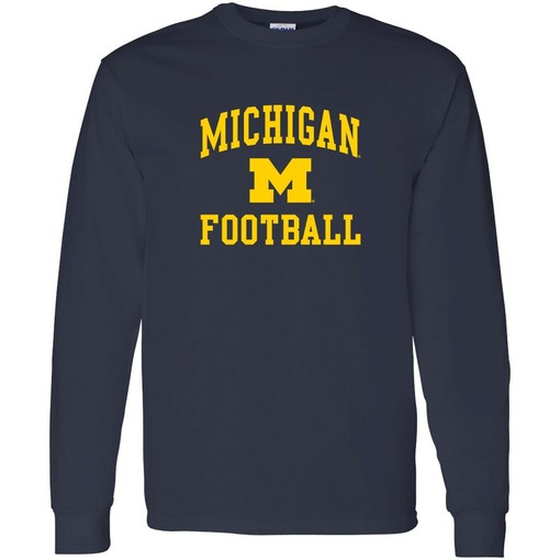 Michigan Wolverines Arch Logo Wrestling Crewneck Shirt for All Sports Enthusiasts