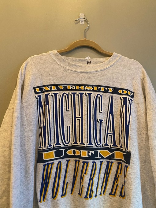 Michigan Wolverines Crewneck Sweatshirt - Show Your Michigan Spirit with NCAA Fan Gear - Image 2
