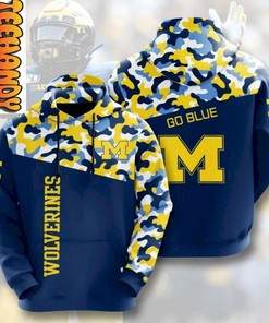 Michigan Wolverines Customizable All Over Print Sport Hoodie