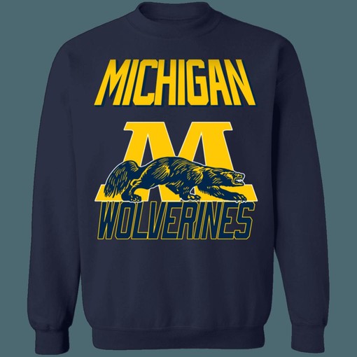 Michigan Wolverines Vintage NCAA Sweatshirt and Hoodie - College Shirts and NCAA Shirts for Men and Women