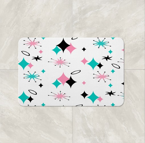 Mid Century Geometric Shower Curtain: Add Style to Your Bathroom - Image 3