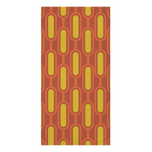 Mid Century Modern Retro Bathroom Decor Set - Waffle Weave Shower Curtain, Towels, and Bath Mat - Image 3