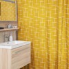 Mid Century Modern Retro Wave Unique Design Shower Curtain for Retro Bathroom Accessories